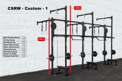 CROSS STATION + RACK WALLMOUNTED - CUSTOM 1