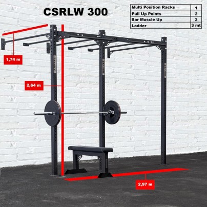 CROSS STATION + LADDER 300 WALLMOUNTED