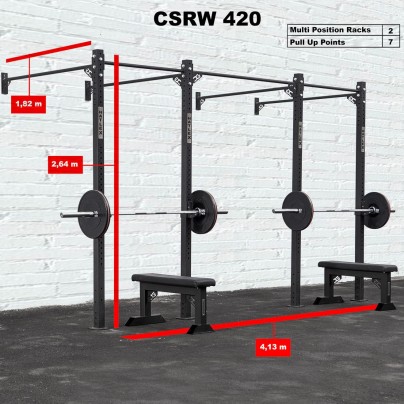 CROSS STATION + RACK 420 WALLMOUNTED