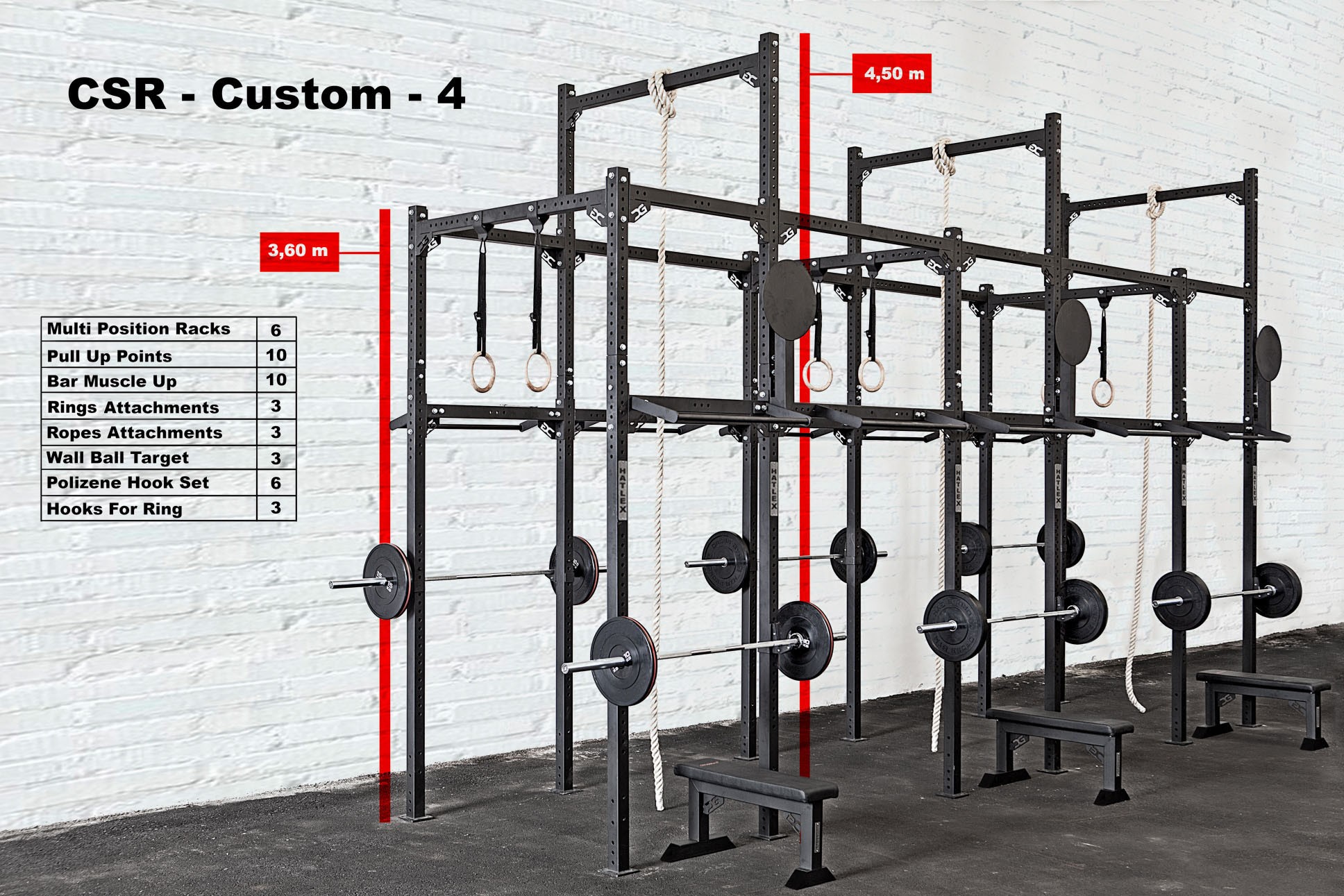 HATLEX Store CROSS STATION RACK CUSTOM 4