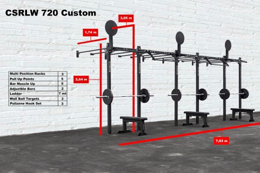 CROSS STATION + LADDER WALLMOUNTED - CUSTOM