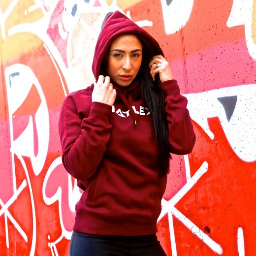 Hatlex Dark Red Woman Hoodie