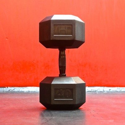 All Black Hexagonal Dumbell 40 kg