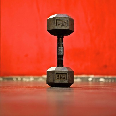 All Black Hexagonal Dumbell 5 kg