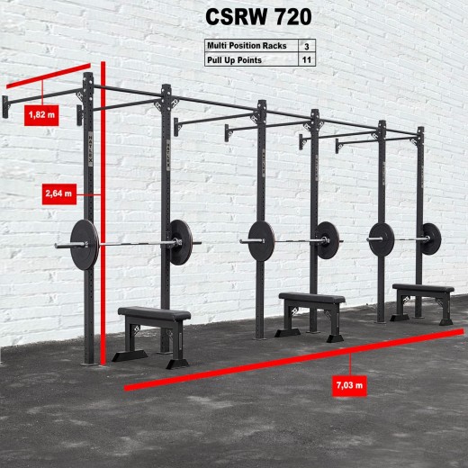 CROSS STATION + RACK 720 WALLMOUNTED